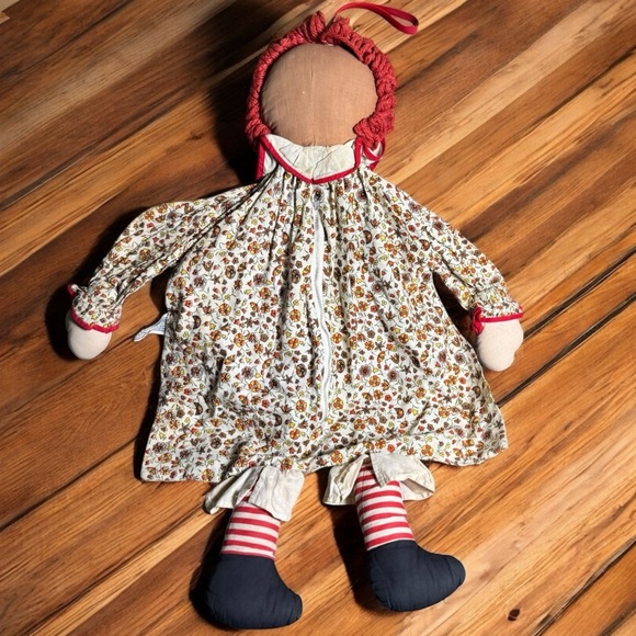 Vintage 27" Raggedy Ann Pajama Bag Doll 🧺 Rare HTF - Picture 8 of 12